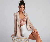 Sophisticated Glamour Glitter Blazer