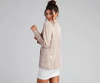 Sophisticated Glamour Glitter Blazer