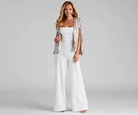 Curtain Call Sequin Knit Cape