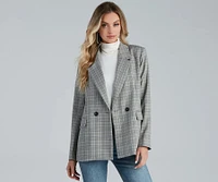 Perfect Plaid Oversized Blazer