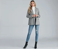 Perfect Plaid Oversized Blazer