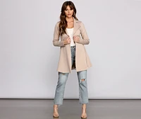 She's A Boss Trench Coat