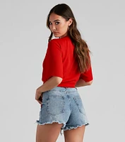 Classic Stunner Tie Front Kimono