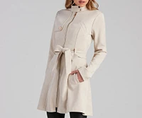 City Chic Babe Trench Dress