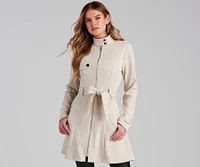 City Chic Babe Trench Dress