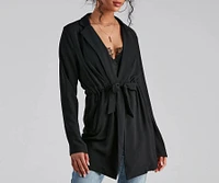 Simply Elevated Tie-Front Trench