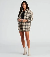 Forever Plaid Woven Shacket