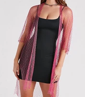 Glamorous Trendsetter Rhinestone Kimono