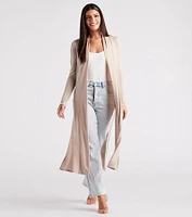 Breezy Chic Crochet Trim Kimono