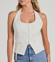 Elevated Impression Cargo Pocket Woven Vest