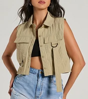 Casual And Stylish Cargo Pocket Vest