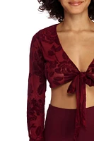 Anything Tie Front Crop Top
