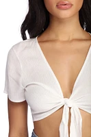 Flirty Ties Crop Top