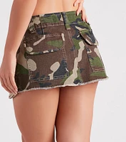 Throw It Back Low-Rise Micro Mini Skirt