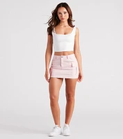 Cadet Girl Cargo Mini Skirt