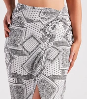 Bohemian Beauty Printed Midi Skirt
