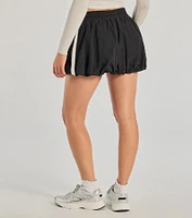Sporty Spice High-Rise Striped Bubble Skirt
