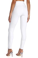 Button Up High Waist Pants