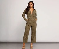 Chic Corduroy Babe Jumpsuit