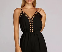 Sleek Open Back Caged Jumpsuit