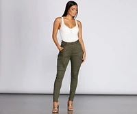 Babe Skinny Cargo Pants