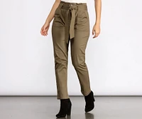 Belted and Chic Paperbag Pants