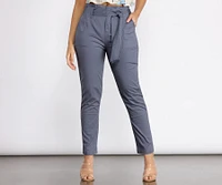 Belted and Chic Paperbag Pants