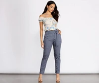 Belted and Chic Paperbag Pants