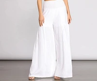 Time Off Linen High Waist Wide Leg Pants