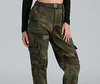 Belted Cargo Joggers