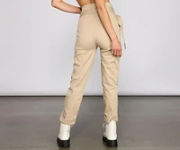 So Chic Paperbag Cargo Pants