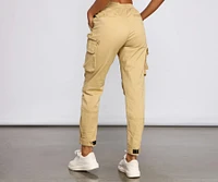 Lowkey Style High Rise Cargo Joggers