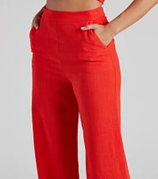 Worth It Linen Wide Leg Pants