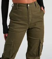 Jog My Memory High Rise Cargo Joggers