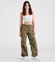 Cool Meter Mid-Rise Parachute Cargo Pants