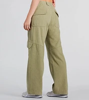 Casual Mood Wide-Leg Cargo Pants