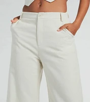 Cutest Babe Wide Leg Linen Trouser Pants