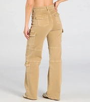 Coolest Babe High-Rise Cargo Straight-Leg Pants