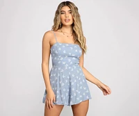 Cover Me Butterflies Sleeveless Romper