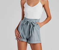 Classic Chic Vibes Paper Bag Romper