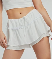Playful Charm Ruffled Mini Skort