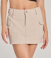 Playful Feeling Cargo Corduroy Mini Skort