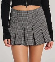 Trend Factor Plaid Drop Waist Skater Skort