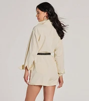 Casually Cool Long Sleeve Denim Romper