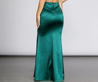 Under The Sea Satin Mermaid Skirt