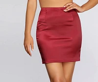 Sweet Satin Mini Skirt