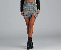 Perfectly Plaid High Waist Mini Skirt