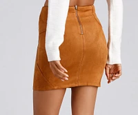 Endless Possibility Faux Suede Mini Skirt