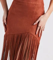 Wild At Heart Long Fringe Skirt