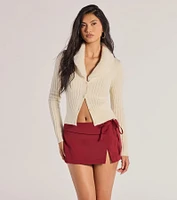 Elevated Style Wrap Mini Skirt